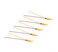 Lot de 5 ampoules à diode LED avec flash flamme réaliste pour piles 3 V 5 V pour une utilisation dans la décoration de fête et l'éclairage de célébration d'intérieur