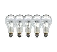 Lot de 5 ampoules à incandescence Clair E27 200 W