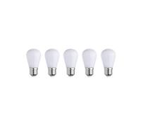 Lumisky Lot de 5 ampoules LED E27 blanc globe compatible guirlande PARTY BULB WHITE H7cm