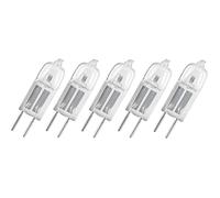 Lot de 5 ampoules halogènes Halostar Starlite 64415 S 10 W 12 V G4 Blanc chaud 2800 K à culot à broche variable