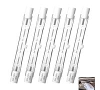 Lot de 5 Ampoules Halogènes R7S 78mm 80W, Halogène linéaire 230V 1050lm Jaune Chaud 2800K, Ampoule Crayon Type J à Double Extrémité, pour l'Éclairage Sécurité, Travaux, Lampadaires, Éclairage Paysager