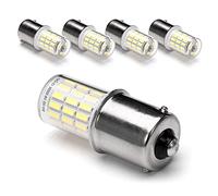 Lot de 5 ampoules LED 12 V BA15S, 1156 1141 6000 K, blanc lumière du jour, base à baïonnette CC à contact unique, AC10-24 V CC 10-30 V basse tension BA15S pour paysage, camping-car, bateau, remorque