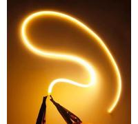 Lot de 5 ampoules LED à filament flexible Edison 80/110/128/190/300 mm, positives et négatives, même extrémité, diode à filament, décoration de lampe 3 V, 190 mm, 5 pièces, jaune chaud, 2 200 K