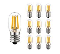 Lot de 5 ampoules LED E12 à intensité variable 25 W équivalent T20 lampe à sel 2200 K blanc chaud culot E12 Mini ampoule LED candélabre pour four à micro-ondes réfrigérateur ventilateur de plafond