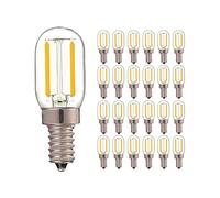 Lot de 5 ampoules LED E14 à intensité variable 15 W équivalent T20 lampe à sel 2200 K blanc chaud culot E14 Mini ampoule LED candélabre pour four à micro-ondes réfrigérateur ventilateur de plafond