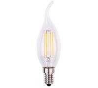 LampesEcoEnergie - Lot de 5 Ampoules LED E14 Flamme 4W - Éclairage Économique, Équivalent 42W, Filament LED Transparent, Lumière Douce, Durable et Instantanée