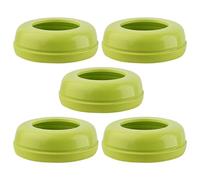 Lot de 5 anneaux à vis pour biberon - Capuchons de cou en polypropylène durable, ajustement sécurisé et résistant aux fuites | Solution de fermeture du récipient de lait pour , système de