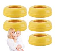 Lot de 5 anneaux de col de rechange pour biberon, lot de 5 tasses de col à vis de mamelon, accessoires de biberon pour aliments pour biberons
