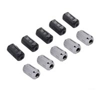 Lot de 5 anneaux de ferrite noirs pour filtre en ferrite avec clip amovible pour câble USB de réduction RFI