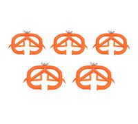 Lot de 5 anneaux de nez en plastique avec picots pour le sevrage des veaux, 11,5 x 8,5 cm, réglables, durables et réutilisables pour les veaux pendant la période de sevrage.