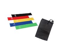 Lot de 5 anneaux de résistance unisexes pour cercles de hanche - Ceinture d'entraînement - Pour les jambes, les cuisses, les fesses, les fesses, les squats, le sport, les équipements de fitness