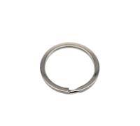 Lot de 5 anneaux fendus en acier épais pour porte-clés - Pendentif Trouver un fermoir - ID 1" - 25 mm (argenté)
