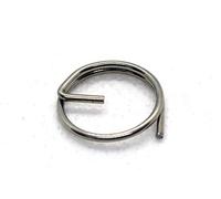 Lot de 5 anneaux fendus en acier inoxydable A4 de qualité marine (1,5 mm d'épaisseur x 20 mm de diamètre extérieur)