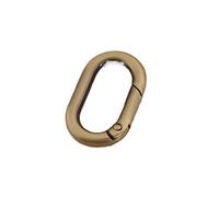 Lot de 5 Anneaux métalliques ovales à Ressort - Clips de Boucle en Alliage de Zinc Durable for Sacs à Main, Porte-clés et Accessoires de Bricolage(Brass,13mm)