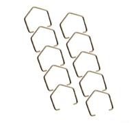 Lot de 5 anneaux pression en métal pour Kestrel Valiant pour moulinet Eagle II en forme de goutte d'eau - Ressort de rechange pour circlip de roulement Argenté (10 pièces)