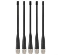 Lot de 5 antennes à tige fouet 400-470 MHz UHF 3dBi Gain TNC Connecteur mâle compatible avec GPS Survey Récepteur GNSS Omnidirectionnel ABS Métal pour arpenteurs