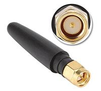 Lot de 5 antennes WiFi, Petite antenne WiFi, antenne routeur, Module sans Fil, antenne omnidirectionnelle 3DBI 2,4 GHz, matériau ABS et cuivre, Gamme de fréquences 2,4 g (SMA mâle Droit)