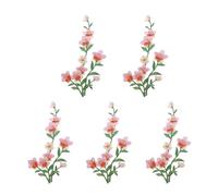 Lot de 5 appliques brodées à repasser pour robe de mariée, vêtements, jeans, vestes, sacs