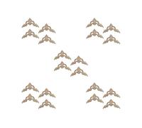 Lot de 5 appliques d'angle en bois pour miroir et meubles 8 x 8 x 0,8 cm