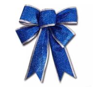 Lot de 5 Arcs de Noël 25cm Pailleté Décoration pour Arbre Table | Tissu pailleté différentes couleurs pour idéal pour sapin couronne hôtel restaurant bureau ajouter éclat à pour la pour fête