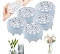 Lot de 5 arrangements floraux en silicone extensibles en forme de grille pour vases, réutilisables et antidérapants, accessoires de bouquet de bricolage
