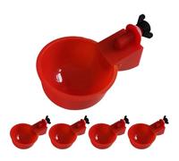 Lot de 5 arrosoirs pour poulet - Distributeur d'eau pour poules - Convient pour les poussins, les canards, les dindes et les volailles