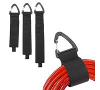Lot de 5 attaches de câbles en nylon lourd, gestion de l'alimentation avec boucle triangulaire pour câbles, tuyaux, gestion de la fermeture éclair (5 pièces, taille M)