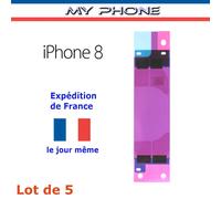 Lot De 5 : Autocollant Stickers Colle Batterie Adhésifs Iphone 8 Double Face Strips
