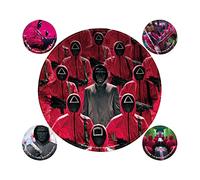 Lot de 5 autocollants en vinyle pour jeu de calamars