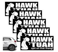 Lot de 5 autocollants Hawk Tuah, motif Hawk Tuah, Spit on That Thing, Spit on That Thang Car - Étanche - En vinyle amusant - Pour SUV, voiture, ordinateur portable