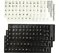 Lot De 5 Autocollants Pour Clavier Espagnol Pour Claviers Standards (3 Noirs Et 2 Blancs) Claviers, 3 Noirs Et 2 Blancs