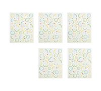 Lot de 5 autocollants pour ongles - Motifs de fruits vifs - Sans odeur - Étanche - Pour filles et adolescentes - Motif fruits