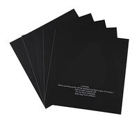 Lot de 5 autocollants pour plaque de lit chauffante pour imprimante 3D 220 x 220 mm, autocollants d'impression pour ABS PLA PETG, ruban adhésif avec surface givrée, autocollants