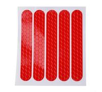 Lot de 5 autocollants réfléchissants pour trottinette électrique Ninebot pour plus de sécurité (rouge)
