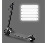 Lot de 5 autocollants réfléchissants pour trottinette Ninebot ES1 ES3 ES4 E22 E25 pour conduite de nuit en toute sécurité (argent)