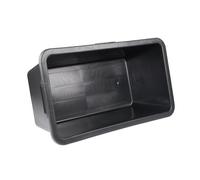 Lot de 5 bacs à mortier rectangulaires - 65 l - Pour chantier, maison, jardin - Seau de construction extrêmement solide avec fond renforcé