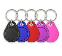 Lot de 5 Badges RFID 13.56Mhz | Programmable MCT Android | UID modifiable | Puce CUID | T4U®