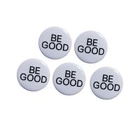 Lot de 5 badges ronds colorés en ABS au design créatif pour accessoires et cadeaux, One Size, Comme décrit