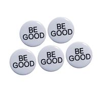 Lot de 5 badges ronds colorés en ABS - Design créatif - Pour accessoires et cadeaux, One Size, Comme décrit