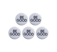 Lot de 5 badges ronds « Good Deeds » pour sac à dos, chapeau et carnet de notes, One Size, Comme décrit