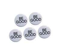 Lot de 5 badges ronds « Good Deeds » pour sac à dos, chapeau et carnet de notes, One Size, Comme décrit