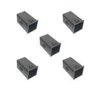 Lot de 5 bagues de tuyau de 60 à 50 mm - Manchon d'adaptation creux - 100 mm - Noir