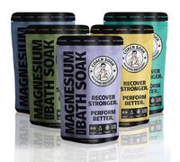 Lot de 5 : Bain de r?cup?ration Coach Soak - Sel d'Epsom en vrac - Sels de bain en vrac - Lot de 5 - Total de 15 livres (lot mixte) (eucalyptus)