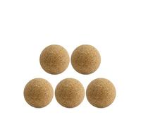 Lot de 5 balles de baby-foot en liège brut