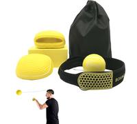 Lot de 5 balles de boxe pour entraînement de réflex, équipement de boxe, vitesse de combat, ensemble élastique pour entraînement réflexe réglable monté sur la tête, balle réflexe portable pour