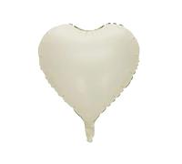 Lot de 5 Ballons à l'Hélium Caramel Beige, 100 cm, Chiffres 0-9 Ans, pour Fête Prénatale, Anniversaire de Mariage - 5 Pièces en Forme de Cœur de 18 Pouces