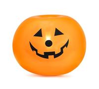 Lot de 5 ballons de décoration d'Halloween à LED en forme de citrouille, 25 cm