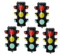 Lot de 5 ballons de feux de circulation pour fête d'anniversaire de véhicule - Décoration de fête