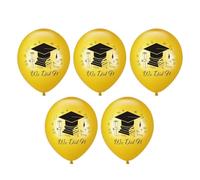 Lot de 5 ballons en latex We Did It pour remise de diplôme de classe 2023 - 30,5 cm - Ballons de célébration de remise de diplôme pour étudiants du lycée, université, décoration de remise de diplôme