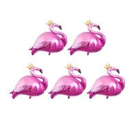 Lot de 5 ballons en Mylar en forme de flamant rose, réutilisables, for fête d'adultes